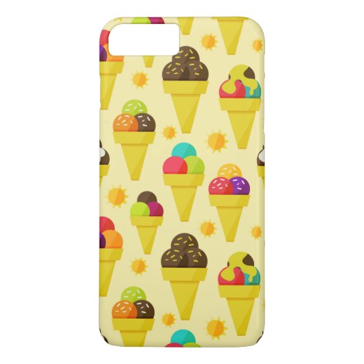 Kleurrijke Cartoon Ice Cream Cones Case-Mate iPhone Case (Achterkant)