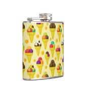 Kleurrijke Cartoon Ice Cream Cones Heupfles (Rechts)