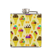 Kleurrijke Cartoon Ice Cream Cones Heupfles (Achterkant)