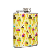 Kleurrijke Cartoon Ice Cream Cones Heupfles (Rechts)