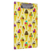 Kleurrijke Cartoon Ice Cream Cones Klembord (Rechts)