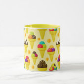 Kleurrijke Cartoon Ice Cream Cones Mok (Midden)