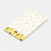 Kleurrijke Cartoon Ice Cream Cones Post-it® Notes (Schuin)