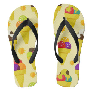 Kleurrijke Cartoon Ice Cream Cones Teenslippers