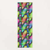 Kleurrijke Cartoon Katten Yoga Mat (Voorkant)