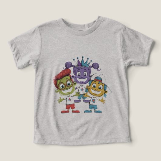 Kleurrijke Cartoon Kinderen met Speelse Expressies (Design voorkant)
