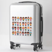 Kleurrijke Cartoon Kinderstickers Sticker (Koffer)