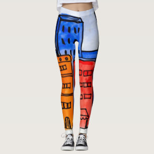 Kleurrijke Cartoon New York City Graffiti Leggings