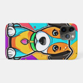 Kleurrijke Cartoon Puppy Art Print Case-Mate iPhone Case (Achterkant (horizontaal))