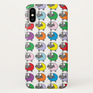 Kleurrijke Cartoon Regenboogschapen Case-Mate iPhone Case