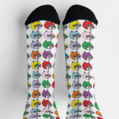 Kleurrijke Cartoon Regenboogschapen Sokken (Top)