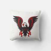 Kleurrijke cartoon rode en zwarte adelaar kussen (Voorkant)