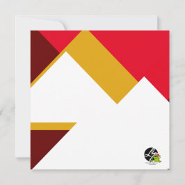 Kleurrijke Cartoon Santa Christmas Flat Kaart