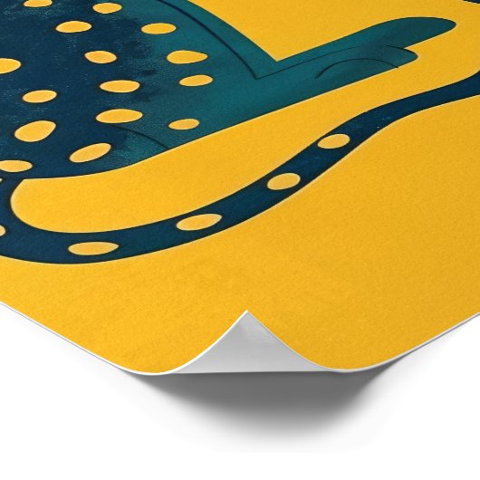 Kleurrijke Cartoon Street Scene Poster voor Kids R (Hoek)