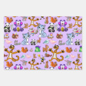 Kleurrijke Cartoons Inpakpapier Vel (Voorkant 3)