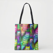 Kleurrijke Cartoons Tote Bag (Voorkant)