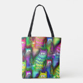 Kleurrijke Cartoons Tote Bag (Achterkant)