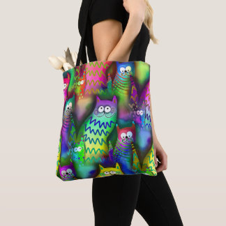 Kleurrijke Cartoons Tote Bag
