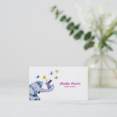 Kleurrijke Cartoons Visitekaartje (Staand voorkant)