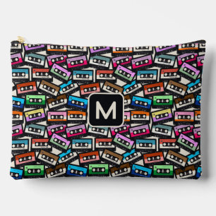 Kleurrijke Casette Tapes aangepaste monogram Etui