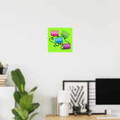 Kleurrijke Cassettebandjes Poster (Thuiskantoor)