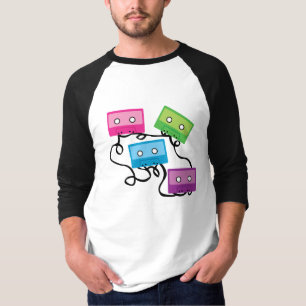 Kleurrijke Cassettebandjes T-shirt