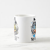 Kleurrijke Cat Art Mok - Zo Schattige koffiekopje  (Center)