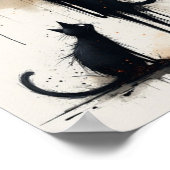 Kleurrijke Cat Art Poster (Hoek)