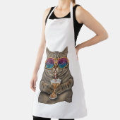 Kleurrijke Cat Barista Schort – Schattigee Coffee  (Insitu)