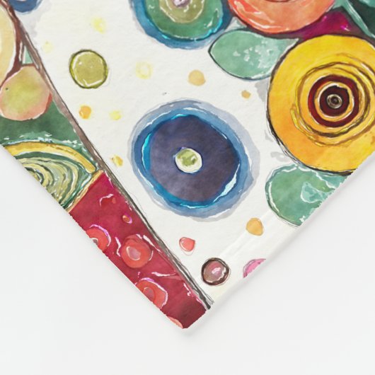 Kleurrijke Cat Colage Fleece Deken (Hoek)