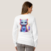 Kleurrijke Cat Delight T-shirt (Achterkant volledig)