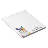 Kleurrijke Cat Lover's Custom Cat-Theme Notitieblok (Schuin)