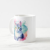 Kleurrijke Cat Mok (Voorkant links)