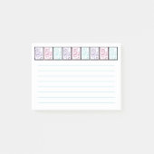 Kleurrijke Cat Prints Lined Post It Notes (Voorkant)