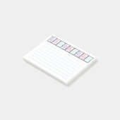 Kleurrijke Cat Prints Lined Post It Notes (Schuin)