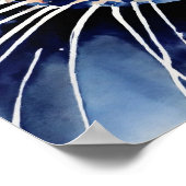 Kleurrijke Cat Silhouette Waterverf Wall Poster (Hoek)