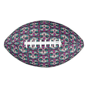 Kleurrijke Cat Sugar Skull American Football