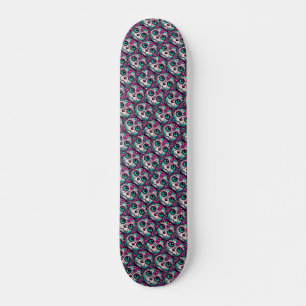 Kleurrijke Cat Sugar Skull Persoonlijk Skateboard