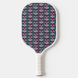 Kleurrijke Cat Sugar Skull Pickleball Paddle