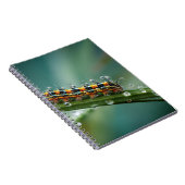 Kleurrijke Caterpillar Dew Notitieboek (Rechterzijde)