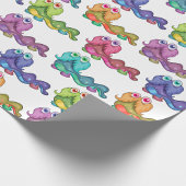 Kleurrijke Caterpillar personages leuk grillig Cadeaupapier