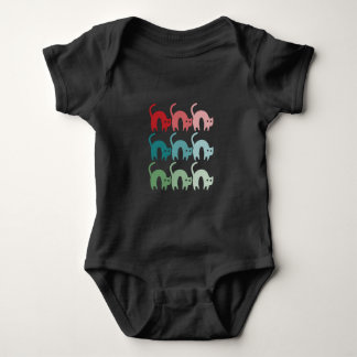 Kleurrijke Cats Baby Bodysuit Fixed Design