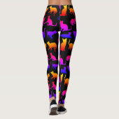 Kleurrijke Cats Design Leggings (Achterkant)