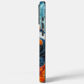 Kleurrijke Cavalier King Charles Portret Case-Mate iPhone Case (Achterkant / Links)