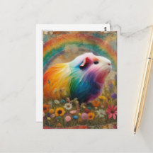 Kleurrijke Cavia in de Weide Collage