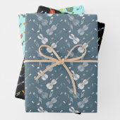 Kleurrijke cello Muzieknoten inpakpapier vellen (In situ)