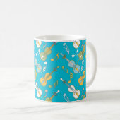 Kleurrijke cello notities Mok (Voorkant rechts)