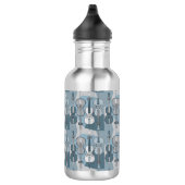 Kleurrijke Cello Patroon Badmat Waterfles (Rechts)