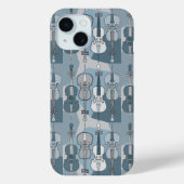 Kleurrijke Cello Pattern Hoesje-Mate iPhone Case (Achterkant)