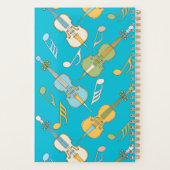 Kleurrijke cellonoten planner (Achterkant)